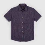 Cream Check Casual Half Shirt 3
